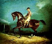 charles emile callande jockey montant un cheval de course oil painting
